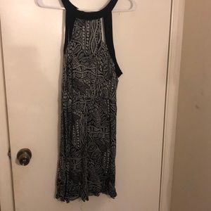 Midi Black and White Dress